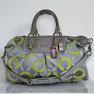 Coach Madison Sabrina Pop Op Art Signature Limited Edition Hobo Satchel